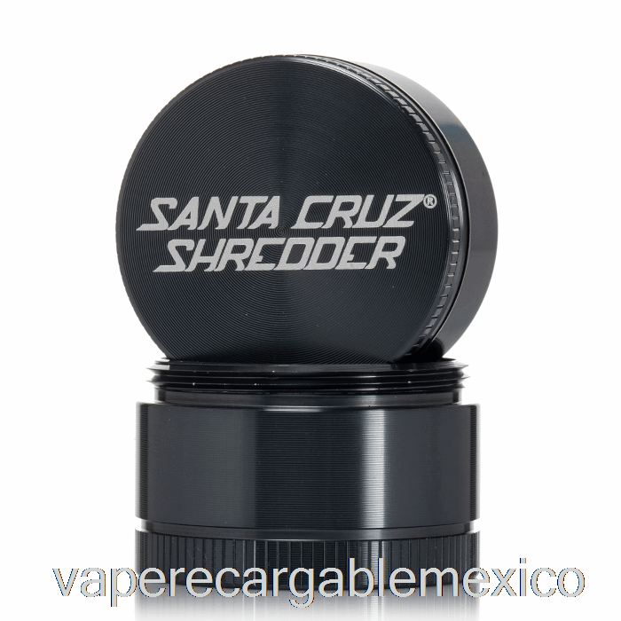 Trituradora De Vapeo Recargable Santa Cruz, Molinillo Pequeño De 3 Piezas De 1,6 Pulgadas, Gris (40mm)